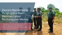 Danrem Mendampingi Pangkogabwilhan I Meninjau Lahan Pembangunan Markas