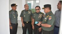 Waaspers Kasad Tinjau Pembangunan Rumah Prajurit di Jambi