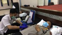Polda Kepri Bakti Sosial Gelar Donor Darah Guna Mengisi Bank Darah Bersama dengan PMI Batam