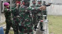 Uji Kemahiran Menembak Pistol, Prajurit Lantamal IV Latihan Binopslat