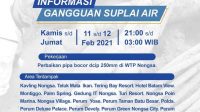 Moya Ingatkan Pelanggan untuk Tampung Air Akibat Perbaikan Pipa Bocor