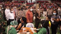 Vaksinasi Serentak Dalam Rangka Hari Bhayangkara Ke-75 Tahun 2021