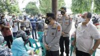 Didampingi Wakil Bupati Asahan, Kapolda Sumut Tinjau Pelaksanaan Vaksinasi Covid-19