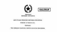 Presiden Jokowi Terbitkan Keppres 15/2021 tentang Tim Gernas Bangga Buatan Indonesia