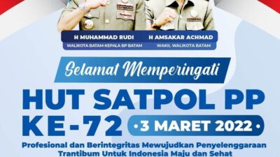 HUT ke-72 Satpol PP, Rudi Apresiasi Kinerja Melawan Wabah