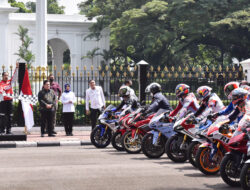 President Jokowi Welcomes MotoGP Racers at Merdeka Palace