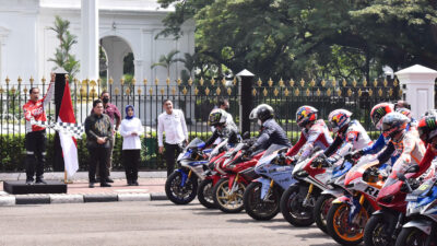 President Jokowi Welcomes MotoGP Racers at Merdeka Palace