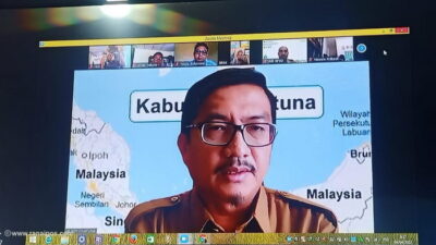 Melalui Zoom Miting Sekda Natuna Buka Rapat Forum PKP