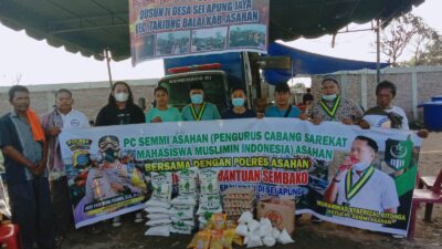 SEMMI Kabupaten Asahan Bersenergi Dengan Polres Asahan Berikan Bantuan