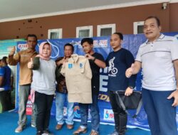 Senam Pagi Sobat Molen Serta Pelatihan Service Motor Ramaikan Halaman Kantor Kecamatan Girimaya