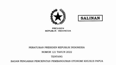 Pemerintah Bentuk Badan Pengarah Percepatan Pembangunan Otsus Papua, Diketuai Oleh Wapres