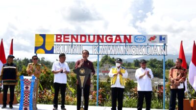 Presiden Jokowi, Resmikan Bendungan Kuwil