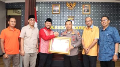 Kapolresta Barelang dapat Penghargaan dari Ketua DPRD Batam dalam Memerangi Narkoba