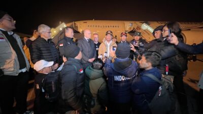 Pesawat Pembawa Bantuan Kemanusiaan Indonesia Akhirnya Tiba di Adana Turki