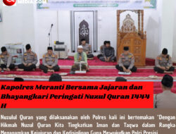 Kapolres Meranti Bersama Jajaran dan Bhayangkari Peringati Nuzul Quran 1444 H