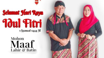 Ucapkan Salam Idul Fitri, Saproni Ajak Masyarakat Senantiasa Tebar Kebaikan