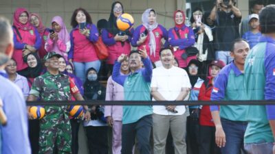 Pererat Silaturahmi, Wako Batam, DPRD Batam dan Forkompinda Batam Buka Turnamen Bola Voli