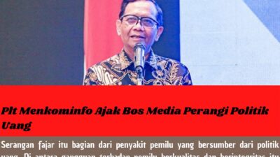 Plt Menkominfo Ajak Bos Media Perangi Politik Uang