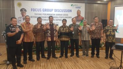 Perlindungan Jaminan Sosial Penyelenggara Pemilu, BPJS Ketenagakerjaan NTT Menggelar FGD