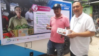 BPJS Ketenagakerjaan NTT Sosialisasikan Program Kerja Keras Bebas Cemas Di Pasar Inpres Naikoten