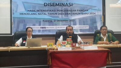Hasil Intensifikasi Pengawasan Pangan BPOM di Kupang Menjelang Nataru