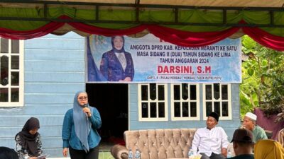 Gelar Reses  Dua titik,  di kecamatan Merbau,Darsini Kucurkan 1 ke PUPR untuk infrastruktur