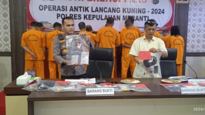 Operasi Antik LK 2024; Polres Meranti Ungkap 12 Kasus 16 Orang Tersangka