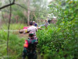 Gesit, Bhabinkamtibmas Gunung Lengkuas Evakuasi Korban Diduga Bunuh Diri