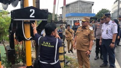 Wakil Bupati Asahan Resmikan 3 JPL di Perlintasan Kota Kisaran dan Air Batu