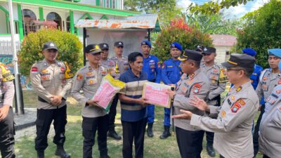 Bansos Polres Natuna Sambut Hari Bhyangkara Ke -79