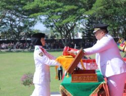 Bupati Asahan Pimpin Upacara Penaikan Bendera HUT ke-80 RI