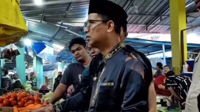 Bupati Karimun Sidak Stock Sembako di Pasar Puan Maimun