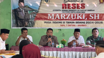 Reses di Desa Ceruk, Marzuki Komit Kawal Pembangunan Jalan dan Fasilitas Publik
