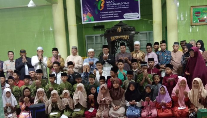 Rayakan Milad Muhammadiyah ke-113 PCM Bersama PCA Kundur Gelar Kegiatan Sosial Dan Dakwah