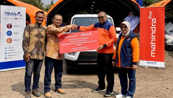 RMA Indonesia Sumbang Scorpio Pik-Up untuk Penanganan Bencana Sumatera