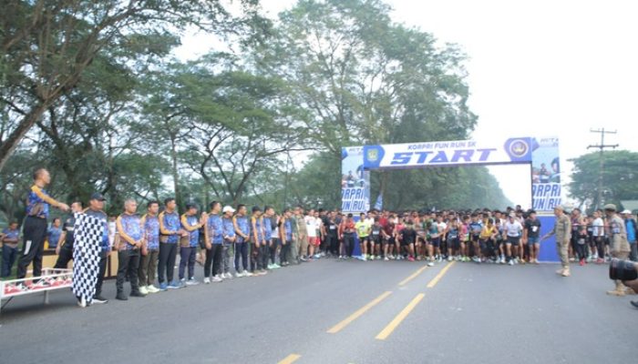 Fun Run Warnai HUT KORPRI Asahan, Donasi Mengalir untuk Korban Bencana