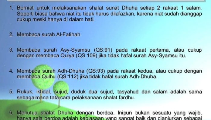 Panduan Lengkap Sholat Dhuha 2 Rakaat: Niat, Tata Cara, dan Surah Ad-Dhuha