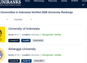 UI & Unair: Elite Versi UNIRANKS 2026, Apa Artinya?