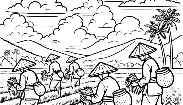 Dari sawah ke langit: Nostalgia di tengah sawah, layang-layang yang bikin rindu