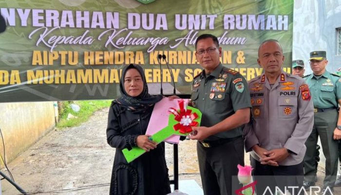 Kodam Siliwangi Bantu Keluarga Polisi Tewas Tertabrak Truk TNI