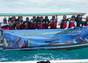 PT Timah Tenggelamkan 36 Atraktor Cumi di Buku Limau, Dongkrak Hasil Tangkapan Nelayan