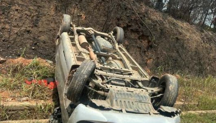 Avanza Terbalik di Nongsa Batam, Arus Lalu Lintas Sempat Macet
