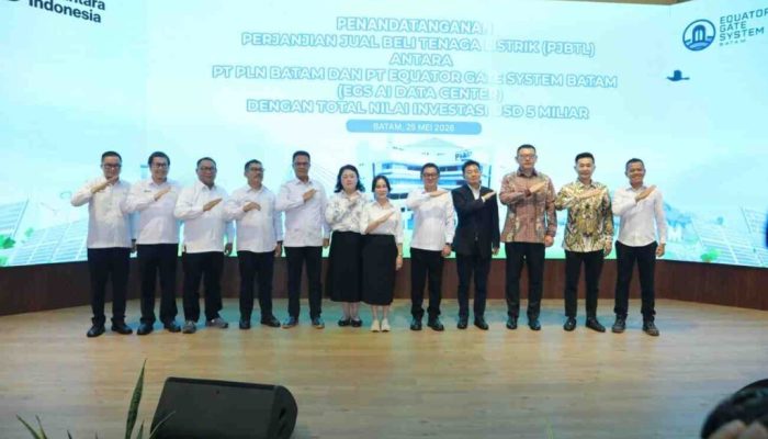 Wakil Ketua I DPRD Kota Batam Apresiasi PJBTL PLN Batam–EGS AI Data Center, Nilainya Capai USD 5 Miliar