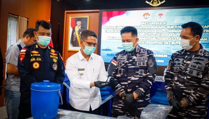 Bupati Karimun Apresiasi TNI AL Gagalkan Penyelundupan Narkoba Jaringan Internasional