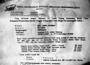 Berita Kehilangan Surat Tanah di Bintan Atas Nama Abdul Rochman