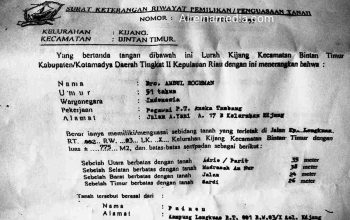 Berita Kehilangan Surat Tanah di Bintan Atas Nama Abdul Rochman