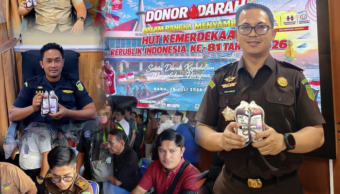 Kejari Karimun Ikut Donor Darah Sambut HUT ke-81 RI