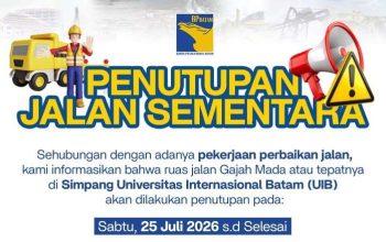 Tingkatkan Keselamatan dan Kenyamanan, BP Batam Lakukan Rekonstruksi Jalan Gajah Mada